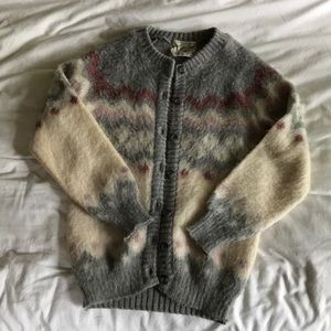 Vintage Scottish wool cardigan
